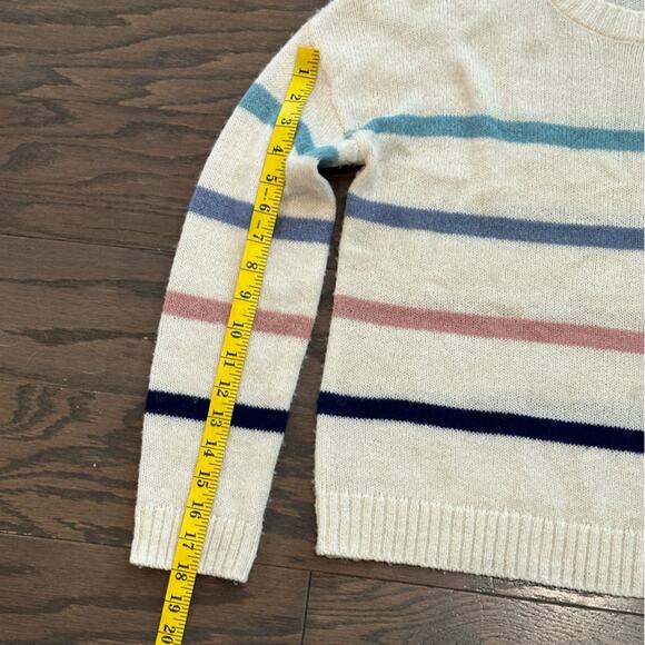 Rails Perci Sweater Seaside Stripe Alpaca Wool Blend Cream Size XS - Picture 10 of 11
